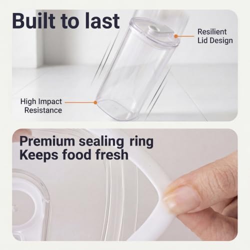 Airtight Food Storage Containers, 4-Pcs BPA-Free Kitchen Organizer - Image 6