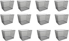 YBM HOME Household Wire Mesh Metal Steel Storage Basket Organizer, Open Bin Shelf Organizer for Kitchen, Cabinet, Pantry, Fruit and Vegetables (12-Pack, 14x10x8.8) 1040s-12 by YBMHome