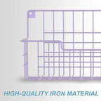 Spice Rack Wall Mount, Spice Organizer for Cabinet & Pantry Door, Set of 4 Hanging Spice Rack Saving Space for Kitchen, Purple - Image 4