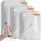 Vacbird Vacuum Seal Bags for Clothing with Rechargeable Cordless Pump, 12 Pack Compression Packing Bags, Space Saver Storage for Seasonal Clothes Bedding Blanket Pillows Comforters Luggage Travel by VACBIRD