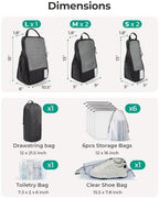 BAGSMART Compression Packing Cubes for Travel Essentials - Image 3