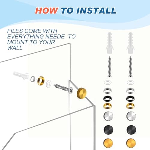 Feifeiya 1 Pcs Clear Acrylic File Holder Wall Mount, 12.6"x9.5"x2.4" - Image 4