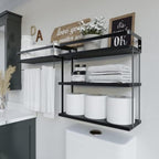RICHER HOUSE Floating Shelves Bathroom, Wall Mounted Shelf Over Toilet - Image 3