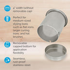 Docking Drawer 4" Stainless Steel Canister for Hot Tools, Capped Design - Image 2