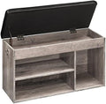HOOBRO Shoe Storage Bench with Cushion, 32.3" Entryway Bench by HOOBRO