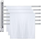 Teenyyou 16.5" Swivel Towel Rack 6 Arms 304 Stainless Steel Sliver by Teenyyou