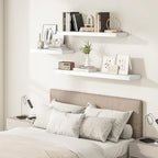 Vivelove 12 Inch Deep Floating Shelves 36” Set of 2, White - Image 6