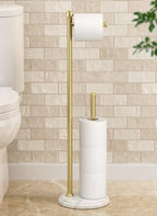 KES 29" H Anti-Wobble Toilet Paper Holder Stand with 3X Weighted Base by KES