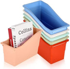 CHUNNIN 6 Pack Boho Book Bins Magazine and File Holders for Classroom by CHUNNIN