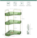 Webetop Corner Bathroom Organizer 3 Tier Makeup Countertop Shelf for Vanity - Image 2