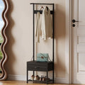 LUMTOK Hall Tree with Shoes Bench Storage,Small Coat Rack with Drawers by LUMTOK
