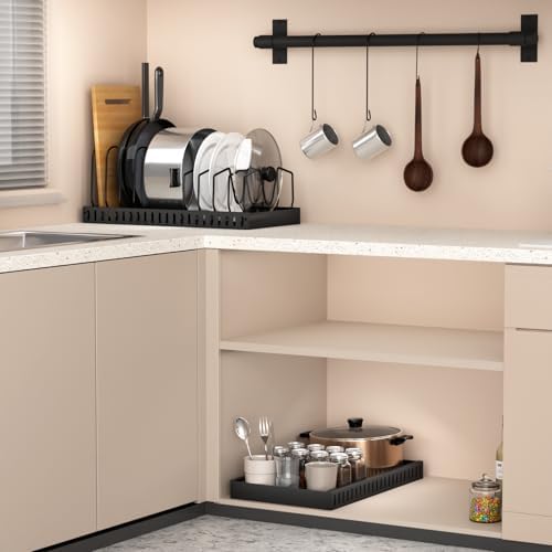 FLSEPAMB 2 Pack 16.5" Deep Expandable Pots and Pans Organizer Under Cabinet - Image 7