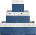 FinishingBo 13x13x13 Storage Cube Bins 6 Pack, Cube Shelf Baskets by SimplifySpaceSimplifyLife