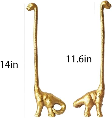 Cast Iron Dinosaur Paper Towel Holder - Free Standing Toilet Paper Holder - Rustic Brown w/Vintage Finish - Image 6