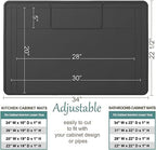 The Original Under Sink Mat - Silicone Waterproof mat, Trimmable, Easy to Clean, Kitchen cabinet liner, Under sink protector mats, Drip Tray with Lip - 34" x 22" or smaller - Image 2