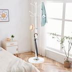 ZOZOE Metal Coat Rack Stand, Modern Coat Rack Freestanding with Natural Marble Base, Sturdy Coat Racks with 12 Hooks & Umbrella Holder,White Coat Tree Hanger Stand for Bags,Hats,Entryway,Office - Image 6