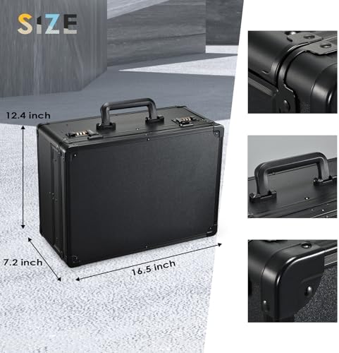 Yueieoun Barber Case with Clippers Sliding Tray, Profesional Barbers Briefcase Tool Case, Barber Cases for Clippers and Supplies, Hair Scissors Trimmer Organizer, Salon Grooming Hard Travel Suitcase - Image 6