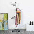 Scarf Rack Freestanding Metal Scarf Display Stand Spiral Hijab Organizer - Image 6
