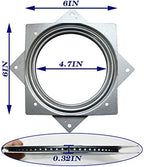 10Pack 6Inch Lazy Susan Hardware Square Rotating Bearing Plate Turntable - Image 2
