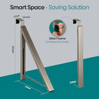 HOLDN’ STORAGE Over The Door Hanger, Single Foldable Rack Organizer, 2 Pack - Image 3