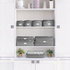 Sorbus Flatware Storage with Clear Lid & Adjustable Divider (Gray) - Image 5
