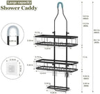 Shower Caddy Hanging: Adjustable Height No Blocking to Shower Head, Black - Image 2
