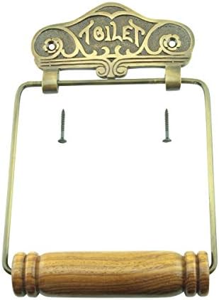 Renovators Supply Toilet Paper Holder - Antique Wall Mount Toilet Paper Holder - Sanitary Paper Holder - Vintage Bathroom Decor - Colonial Tissue Holder - Antique Brass, Victorian, Pack of 1 - Image 7