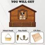Personalized Pet Key Holder for Wall Mount, Wooden Keychain Holder Entryway - Image 7