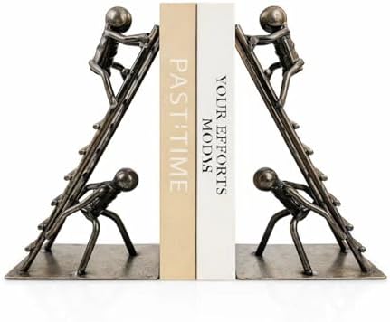 Decorative Bookends for Shelves, Modern Climbing Man by Unknown