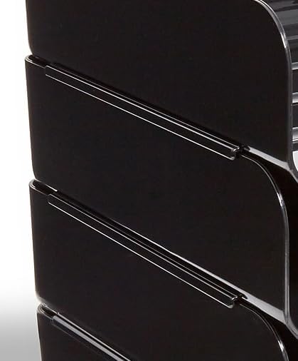 TRU RED Side-Load Stackable Plastic Letter Tray, Black, 6-Pack - Image 5