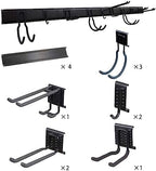 Ultrawall Tool Storage Rack, Garden Tool Organizer Wall Mount with 9 Hooks - Image 4