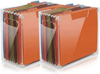 Novabright 2 Pack Acrylic File Organizer, Letter, 12.2"L x 5.51"W x 9.84"H by Unknown
