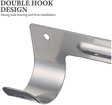 Ironing Board Cover pad Board Ironing Wall Hook Iron Hanger Rack Mount Holder Mounted Hooks Storage Organizer Metal Bracket Hanging Stand Tool Towel Heat-Resistant - Image 3