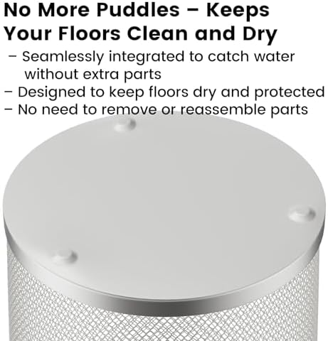 DUNCHATY 3 Pack Metal Mesh Umbrella Stand for Entryway - 19.5 Inch Heavy Duty Iron Umbrella Holder with Seamless Bottom - Freestanding Indoor Organizer Rack for Walking Canes and Bats, Silver - Image 5