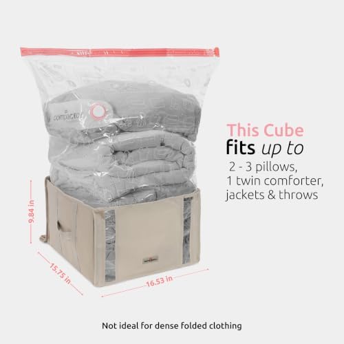 Compactor Vacuum Storage Bag & Semi-Rigid Cube, Closet Organizer, 125L - Image 6