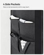 SONGMICS Portable Closet with Cover, 3 Hanging Rods and Shelves - Image 6