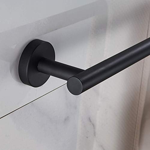 Marmolux ACC 5-Piece Black Bathroom Hardware Set - Hand Towel Holders & Bathroom Towel Rack - Wall Mounted Towel Bar - Stainless Steel (SUS304), Matte Black - Image 6