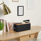 Bivvclaz Cable Management Box Medium, Wooden Cord Organizer Box for Desk, Floor, Office to Hide Extension Cords Power Stripes Surge Protectors Chargers Wires, Black - Image 7