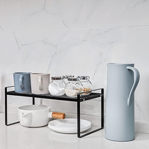 Shantton Cabinet Shelf Organizer, Pantry Shelf Rack, Black 16.1x10.6x7.3 - Image 2