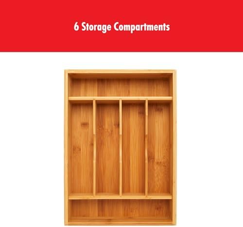 ZWILLING Bamboo Flatware Storage Tray, Kitchen Drawer Organizer for Utensils and Cutlery, Eco-Friendly Bamboo Design - Image 4