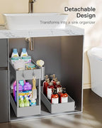 Pipishell 3 Tier Slim Storage Cart with Wheels, Bathroom Storage Cart, Gray - Image 6