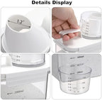 Sumnacon Laundry Detergent Dispenser 2 Pcs Sturdy Plastic Laundry Powder Storage Box with Cup Laundry Detergent Organizer for Laundry Room Versatile Laundry Beads Container Organizer for Borax,Grain - Image 4