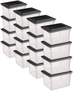 Sterilite File Box Tote with Lids for Letter and Legal Folders, 16-Pack by Sterilite