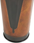 Deco 79 Metal Umbrella Stand with Umbrella Image and Handles, Set of 2 21", 17"H, Brown - Image 4