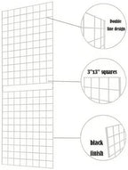 Grid Wall Commercial Grade Gridwall Panels – Heavy Duty Grid Panel for Any Retail Display Wall Grid 2' Width x 6' Height, White (Pack of 1) Easily Portable - Image 4