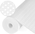 Shelf Liners, Non-Adhesive Drawer Liner, Waterproof & Oil-Proof Kitchen Cabinet Cupboard Liner Plastic EVA Material BPA Free Fridge Liner Mats Paper Protector for Shelves (White/20in x 240in) by Origuuds
