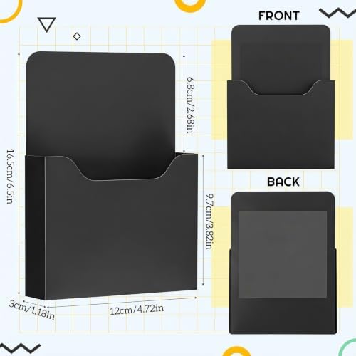 Gilprop 8 Pack Magnetic File Folder Holder for Whiteboard Classroom Storage - Image 2