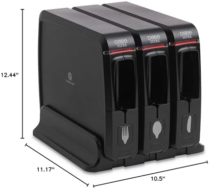 Dixie Ultra SmartStock Wrapped Cutlery Dispenser | 1 Unit, Black Color, Plastic, Metal - Image 2