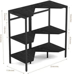 CADUKE Pedestal Sink Shelf, 2 Pack Under Sink Organizers and Storage, Black - Image 3