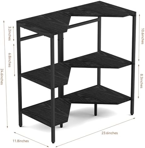 CADUKE Pedestal Sink Shelf, 2 Pack Under Sink Organizers and Storage, Black - Image 3
